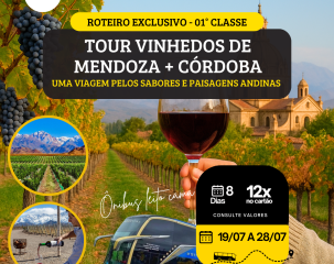 VINHEDOS DE MENDOZA + CÓRDOBA - JULHO.
